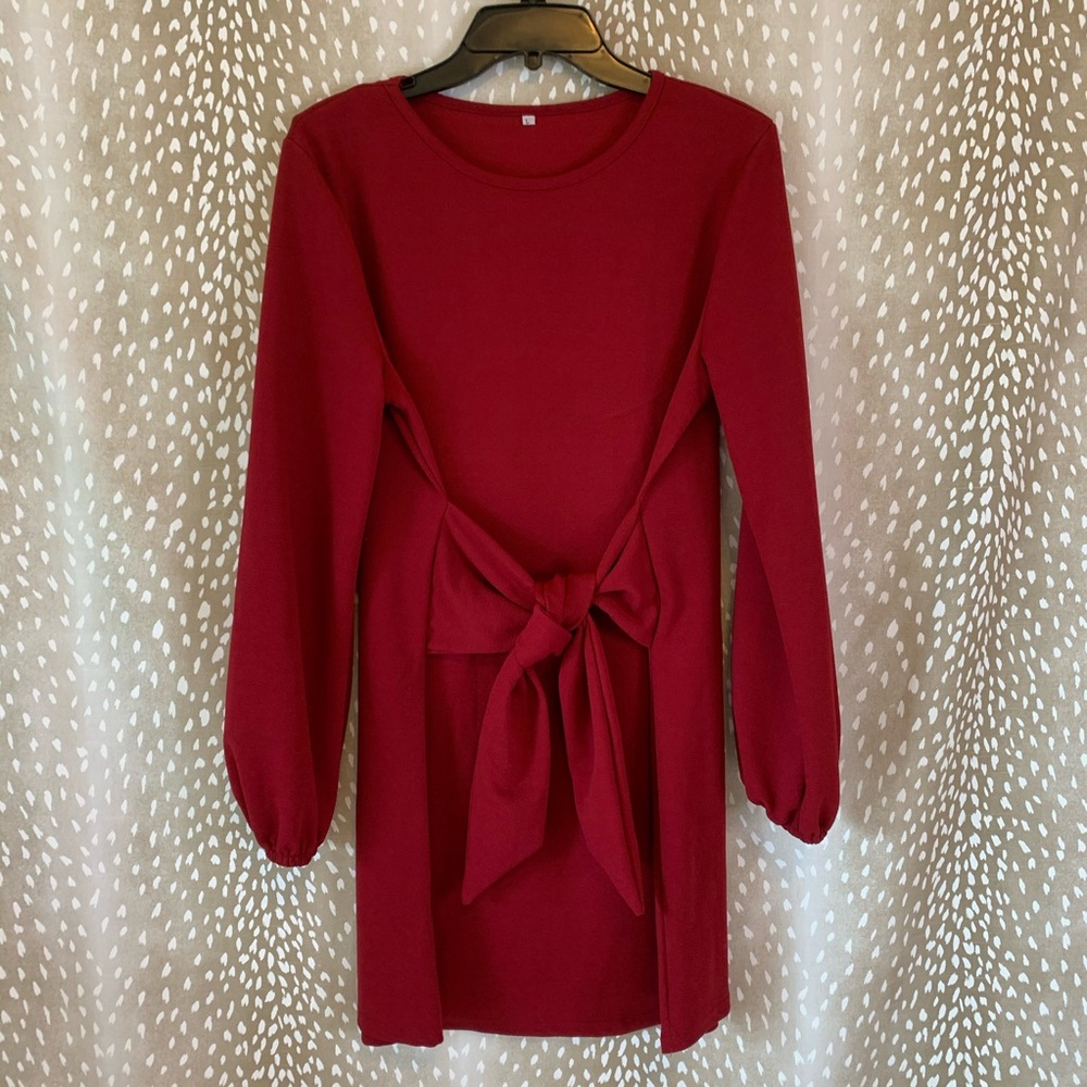 Long Sleeved Wrap Dress Size Large